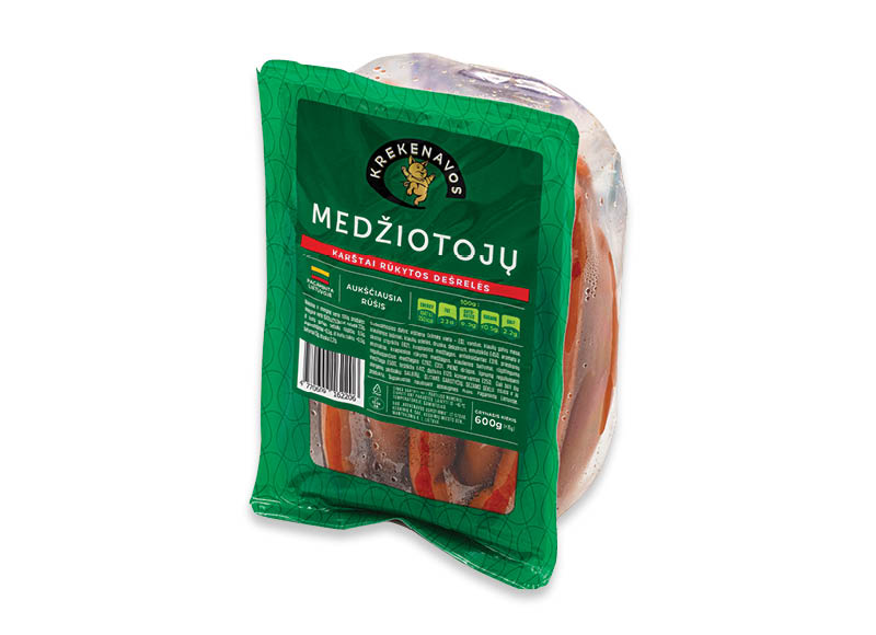 Karštai rūkytos MEDŽIOTOJŲ dešrelės
,
600 g, 4,98 Eur/kg Karštai rūkytos MEDŽIOTOJŲ dešrelės
,
600 g, 4,98 Eur/kg