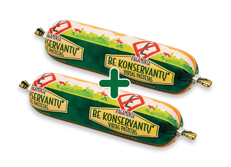 Virtas paštetas PAGAMINTAS BE KONSERVANTŲ
			, 
				 150 g, a. r., 2,09 Eur/vnt.