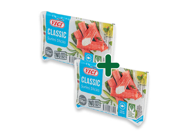 Krabų skonio lazdelės VIČI CLASSIC
			, 
				 150 g, 1,79 Eur/vnt. Ir IKI EXPRESS
