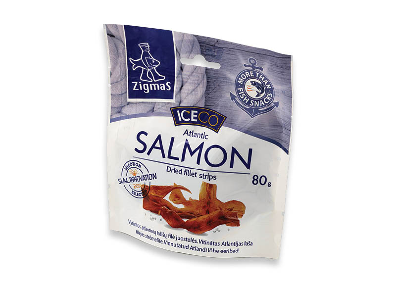 Vytintos lašišų filė juostelės ZIGMAS
,
80 g, 19,88 Eur/kg Vytintos lašišų filė juostelės ZIGMAS
,
80 g, 19,88 Eur/kg