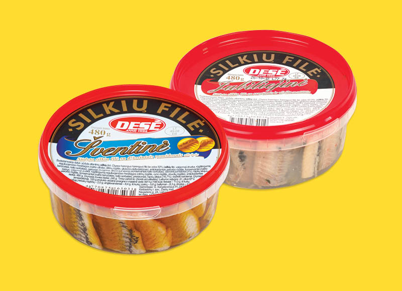 ŠVENTINĖ ir JUBILIEJINĖ silkių filė
			, 
				 480 g, 2 rūšių, 5,19 Eur/kg