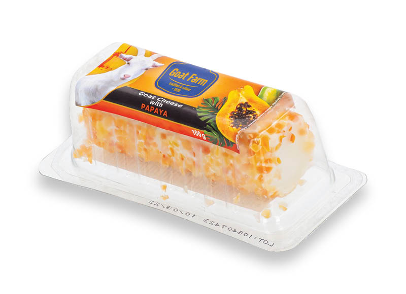 Šviežias ožkų pieno sūris GOAT FARM su papajos gabaliukais
			, 
				 100 g, 23,90 Eur/kg