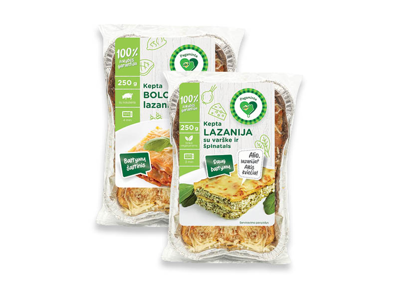 PAGAMINTA IKI lazanija
			, 
				 250 g, 2 rūšių, 11,56 Eur/kg. Ir IKI EXPRESS