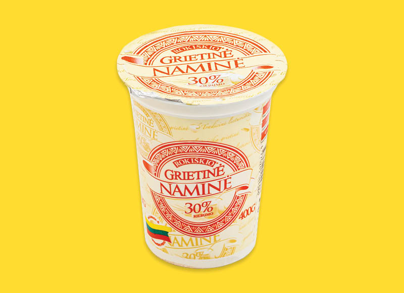 ROKIŠKIO NAMINĖ grietinė
			, 
				 400 g, 30 % rieb., 4,48 Eur/kg