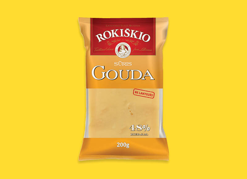 ROKIŠKIO sūris GOUDA
			, 
				 200 g, 48 % rieb., 7,45 Eur/kg