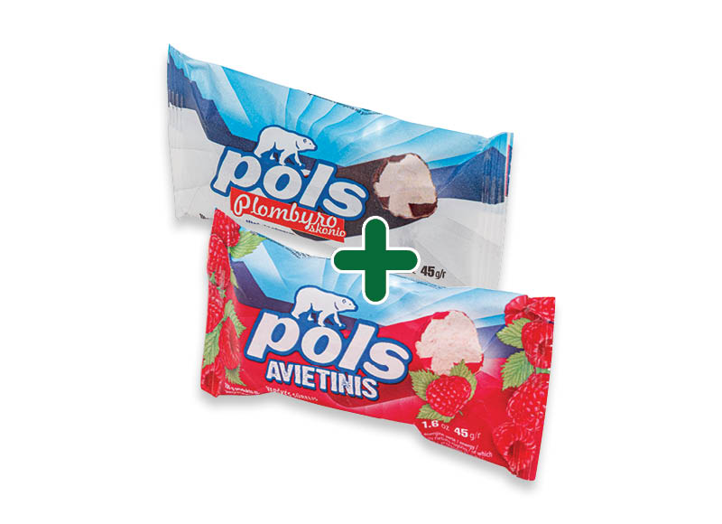 Glaistytas varškės sūrelis POLS
			, 
				 45 g, 4 rūšių, 0,59 Eur/vnt. Ir IKI EXPRESS