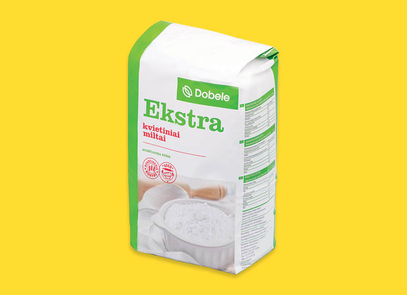 DOBELE EKSTRA kvietiniai miltai
			, 
				 1,75 kg, 0,74 Eur/kg