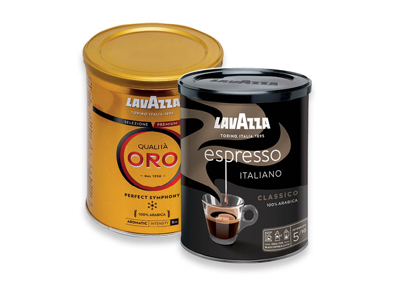 LAVAZZA malta kava QUALITA ORO ir ESPRESSO
,
250 g, 2 rūšių, 18,36 Eur/kg. Ir IKI EXPRESS LAVAZZA malta kava QUALITA ORO ir ESPRESSO
,
250 g, 2 rūšių, 18,36 Eur/kg. Ir IKI EXPRESS