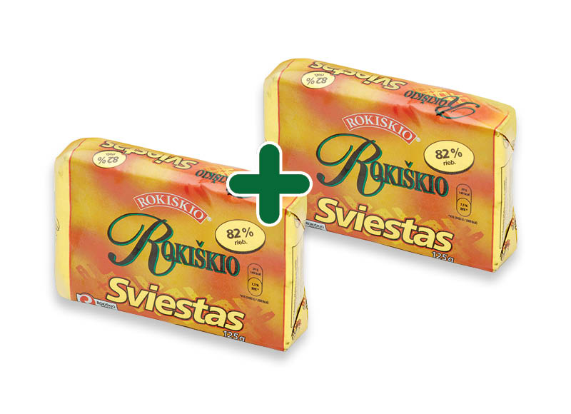 ROKIŠKIO sviestas
			, 
				 125 g, 82 % rieb., 1,99 Eur/vnt.