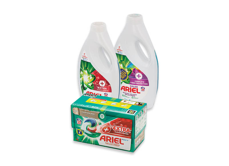 Produkcijai ARIEL
			, 
				 Įvairių rūšių