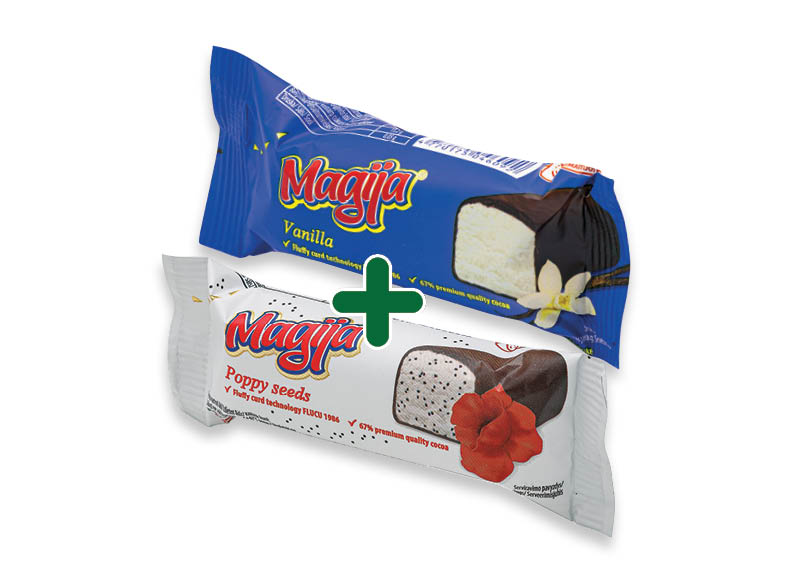Glaistytas varškės sūrelis MAGIJA
			, 
				 40 g, 45 g, 10 rūšių, 0,59 Eur/vnt. Ir IKI EXPRESS