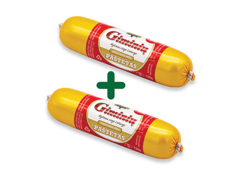 Virtas GIMINIŲ paštetas
			, 
				 120 g, a. r., 1,49 Eur/vnt.