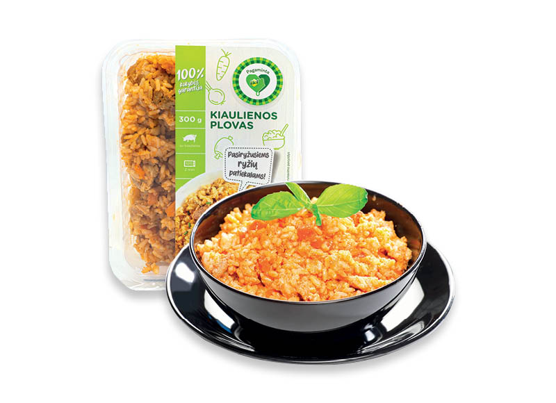 PAGAMINTA IKI troškintas kiaulienos plovas
			, 
				 300 g, 7,63 Eur/kg. Ir IKI EXPRESS