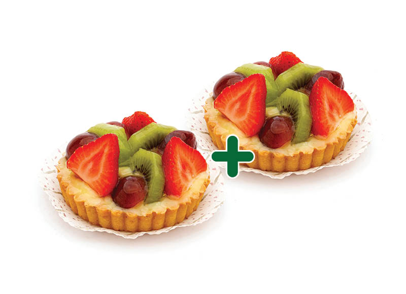 Tartaletė su vaisiais
			, 
				 120 g, 3,29 Eur/vnt.