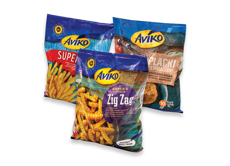 Šaldytoms gruzdintoms bulvytėms ir blynams AVIKO
			, 
				 450 g, 600 g, 750 g 6 rūšių. Ir IKI EXPRESS