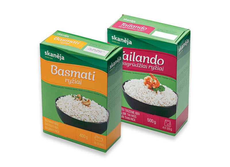Ryžiams SKANĖJA
			, 
				 400 g, 500 g, 1 kg, 7 rūšių