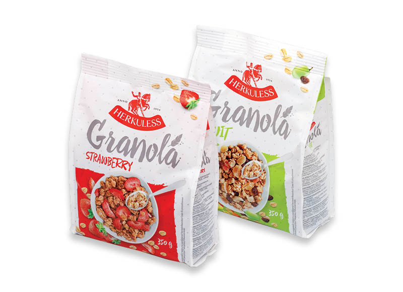 Granola HERKULESS
			, 
				 350 g, 4 rūšių, 6,83 Eur/kg