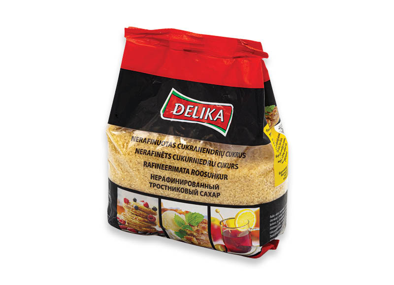 Nerafinuotas cukranendrių cukrus DELIKA
			, 
				 500 g, 2,56 Eur/kg