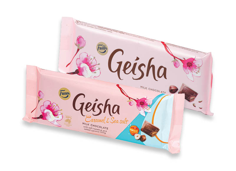 Šokoladas GEISHA
			, 
				 100 g, 2 rūšių, 14,90 Eur/kg. Pasiūlymas galioja iki 2023 08 27