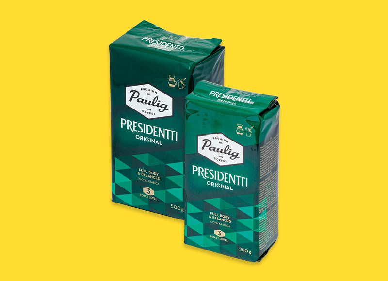 Maltai kavai PAULIG PRESIDENTTI
			, 
				 250 g, 500 g. Ir IKI EXPRESS