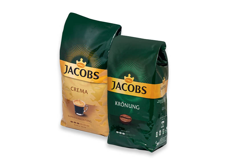JACOBS kavos pupelės CREMA ir KRONUNG
			, 
				 1 kg, 2 rūšių. Ir IKI EXPRESS