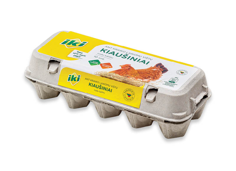 IKI ant kraiko laikomų vištų kiaušiniai rudu lukštu
,
10 vnt., skirtingų dydžių, 0,18 Eur/vnt. Ir IKI EXPRESS IKI ant kraiko laikomų vištų kiaušiniai rudu lukštu
,
10 vnt., skirtingų dydžių, 0,18 Eur/vnt. Ir IKI EXPRESS