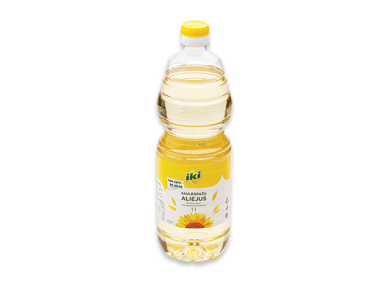 IKI saulėgrąžų aliejus
			, 
				 1 l