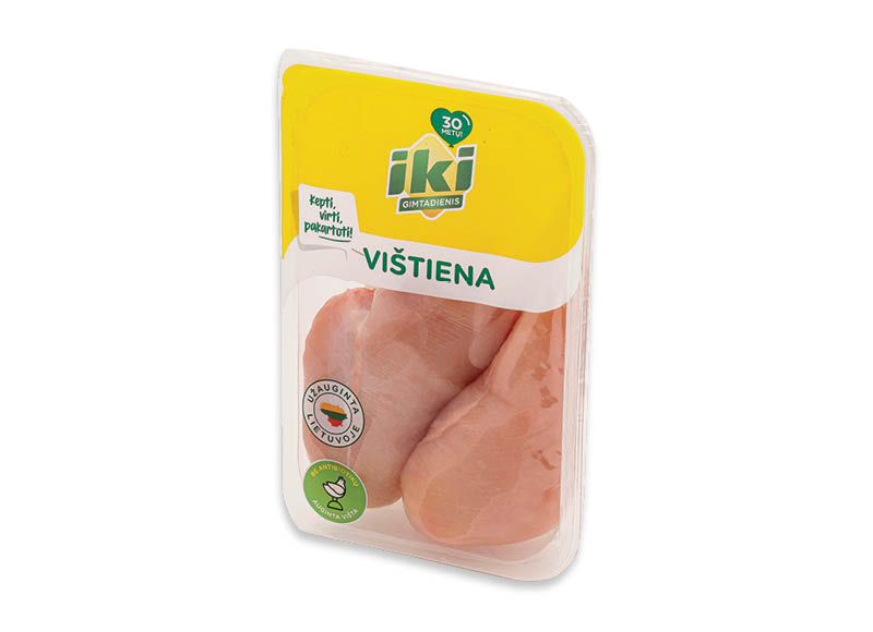 IKI šviežia viščiukų broilerių filė
,
(užauginta be antibiotikų) 500 g, 6,38 Eur/kg. Ir IKI EXPRESS IKI šviežia viščiukų broilerių filė
,
(užauginta be antibiotikų) 500 g, 6,38 Eur/kg. Ir IKI EXPRESS