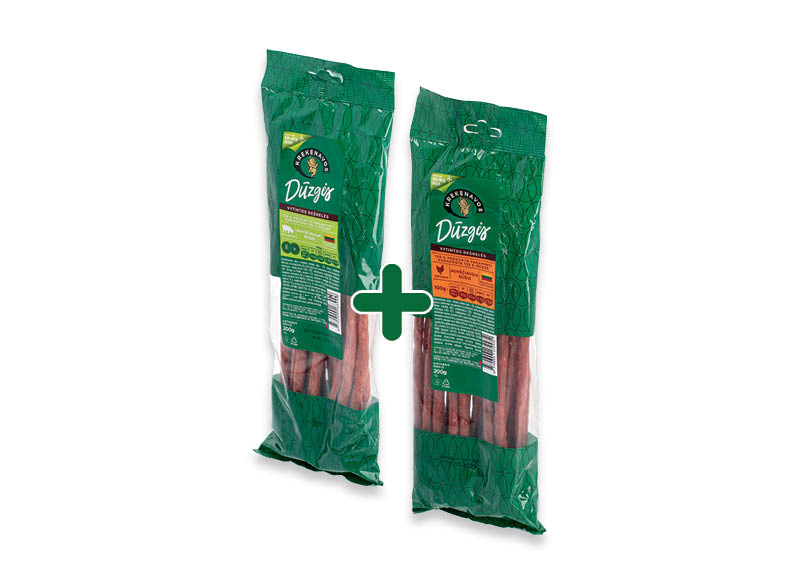 Vytintos dešrelės DŪZGĖS
,
200 g, 2 rūšių, 5,99 Eur/vnt. Vytintos dešrelės DŪZGĖS
,
200 g, 2 rūšių, 5,99 Eur/vnt.