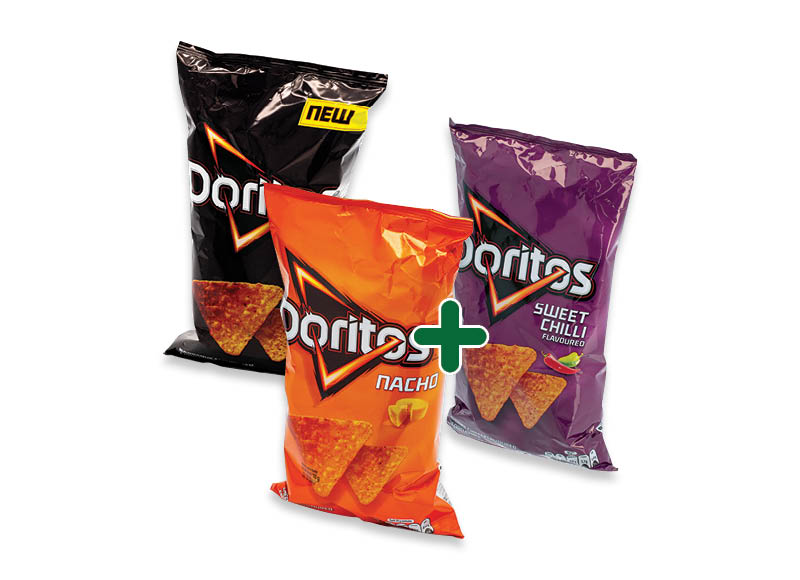 Traškučiai DORITOS
,
100 g, 4 rūšių, 1,99 Eur/vnt. Ir IKI EXPRESS Traškučiai DORITOS
,
100 g, 4 rūšių, 1,99 Eur/vnt. Ir IKI EXPRESS