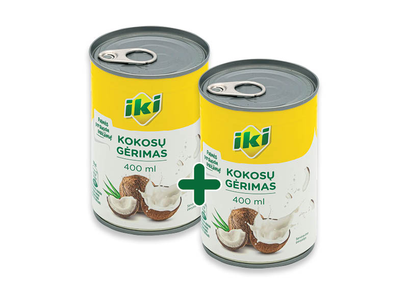 IKI kokosų gėrimas
,
400 ml, 1,79 Eur/vnt. IKI kokosų gėrimas
,
400 ml, 1,79 Eur/vnt.