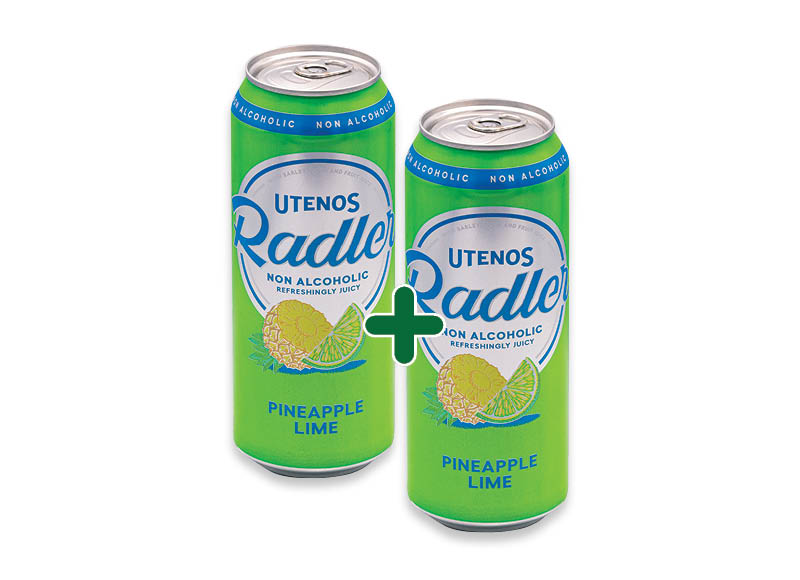 Nealkoholinis alus UTENOS RADLER PINEAPPLE
			, 
				 0,5 l, 1,15 Eur/vnt. (taros užstato vertė į gėrimo kainą neįskaičiuota)