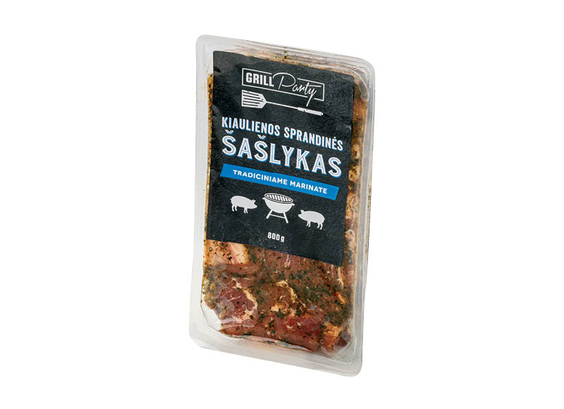 GRILL PARTY kiaulienos sprandinės šašlykas tradiciniame marinate
			, 
				 800 g, 5,24 Eur/kg