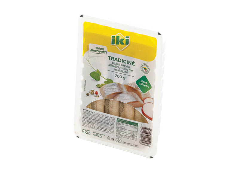 IKI silpnai sūdyta TRADICINĖ atlantinių silkių filė su aliejumi
			, 
				 700 g, 4,56 Eur/kg