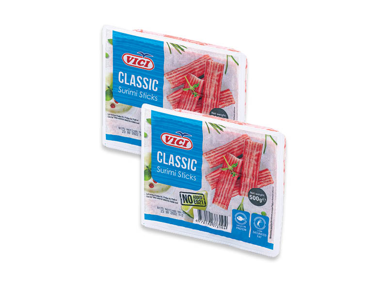 Krabų lazdelės iš surimio VIČI
			, 
				 500 g, 5,98 Eur/kg. A lygio parduotuvėse