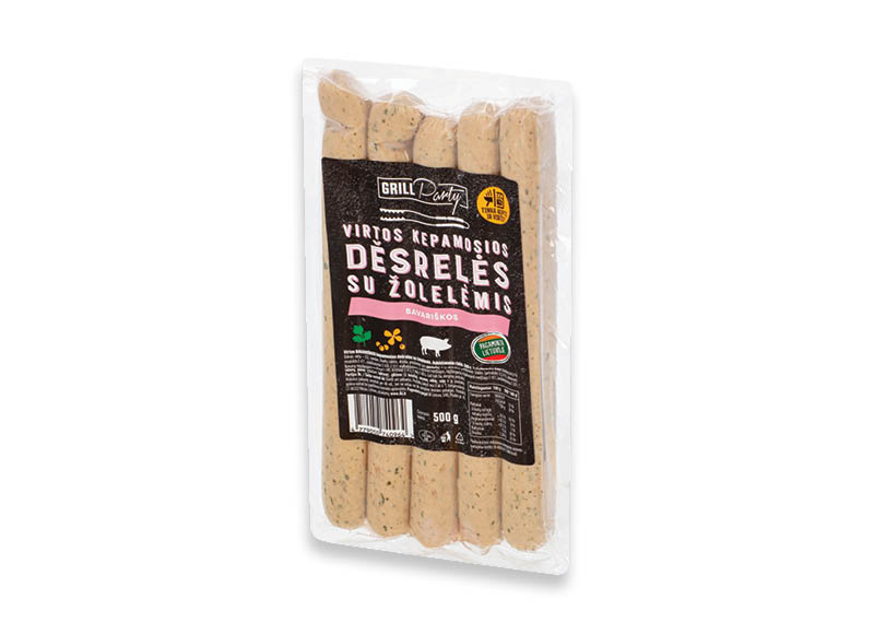 GRILL PARTY virtos kepamosios dešrelės su žolelėmis
			, 
				 500 g, a.r., 7,98 Eur/kg
