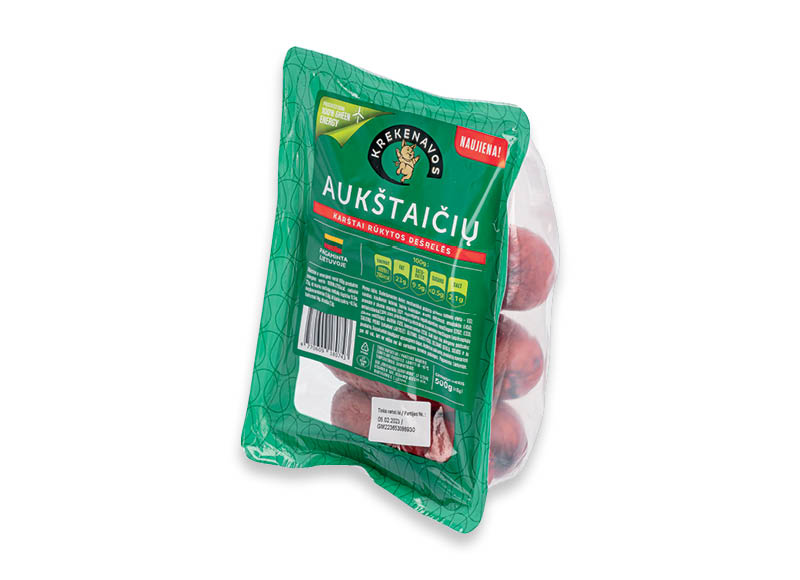 Karštai rūkytos AUKŠTAIČIŲ dešrelės
,
500 g, 3,98 Eur/kg Karštai rūkytos AUKŠTAIČIŲ dešrelės
,
500 g, 3,98 Eur/kg
