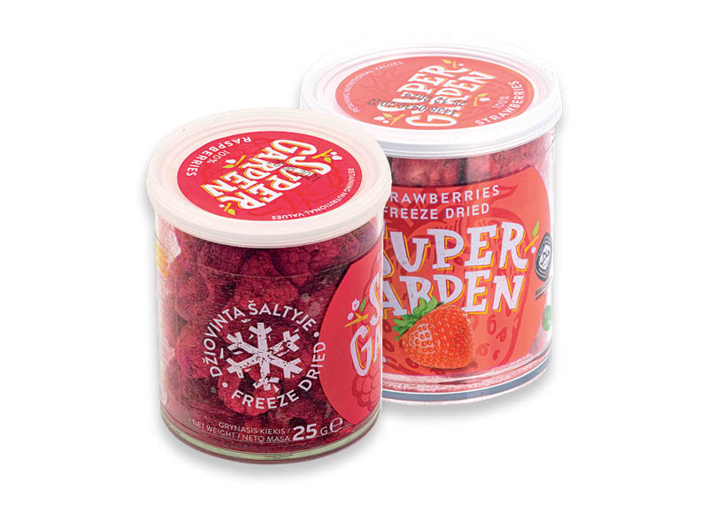 Šaltyje džiovintiems vaisiams SUPERGARDEN
			, 
				 19 g, 25 g, 2 rūšių