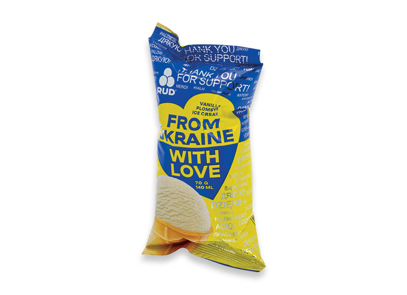 Vanilės skonio plombyras FROM UKRAINE WITH LOVE vafliniame puodelyje
			, 
				 140 ml, 4,93 Eur/l