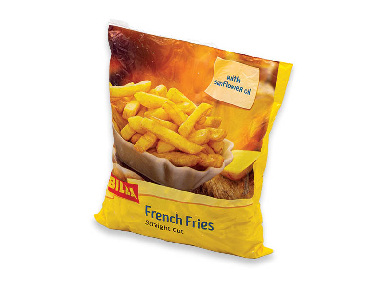 BILLA šaldytos bulvytėsOVEN FRIES
			, 
				 1 kg. A lygio parduotuvėse