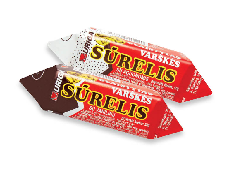 Glaistytas varškės sūrelis URIGA
			, 
				 50 g, 2 rūšių, 0,79 Eur/vnt. Ir IKI EXPRESS
