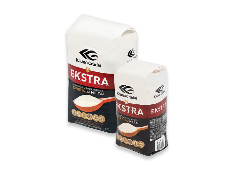 KAUNO GRŪDŲ miltai EKSTRA 405D
			, 
				 1,75 kg, 0,91 Eur/kg