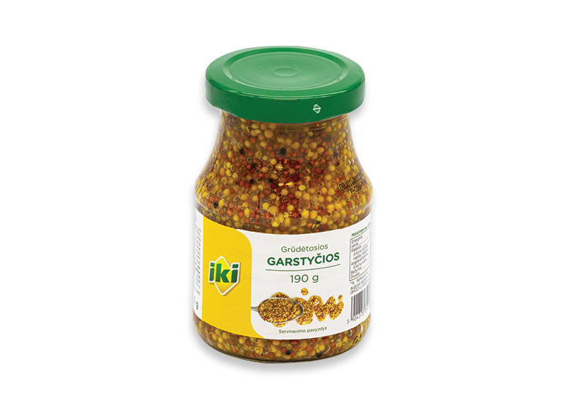 IKI grūdėtosios garstyčios
,
190 g, 2,21 Eur/kg IKI grūdėtosios garstyčios
,
190 g, 2,21 Eur/kg