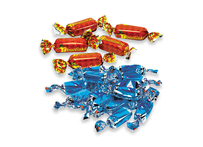 Sveriami saldainiai KREGŽDUTĖ ir OBUOLIUKA
			, 
				 1 kg, 2 rūšių