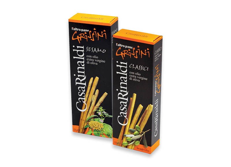 Duonos lazdelės GRISSINI
			, 
				 125 g, 2 rūšių, 12,72 Eur/kg