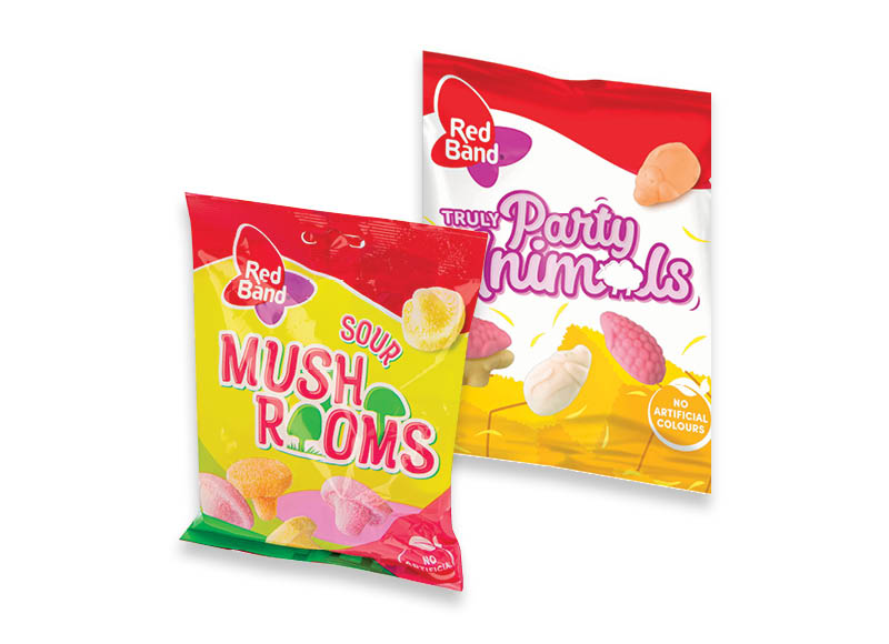 Guminukai TRULY PARTY, SOUR MUSHROOMS
			, 
				 100 g, 110 g, 2 rūšių