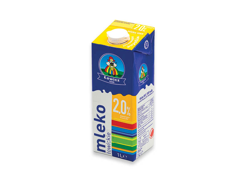 UAT pienas LOWICZ
			, 
				 1 l, 2,0 % rieb., 1,39 Eur/vnt.