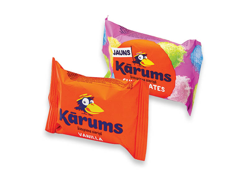 Glaistytas varškės sūrelis KARUMS
			, 
				 45 g, 2 rūšių, 0,59 Eur/vnt. Ir IKI EXPRESS