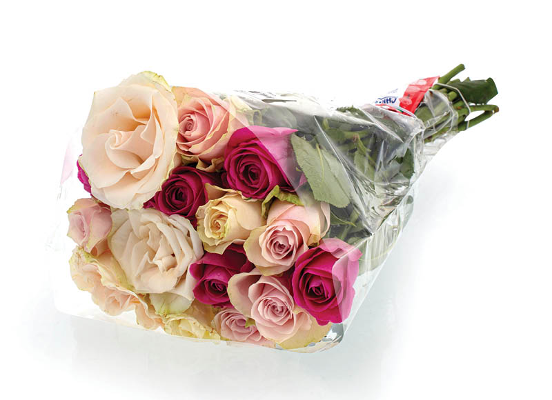 Skintos gėlės rožės
			, 
				 40 cm, 15 vnt. A lygio parduotuvėse