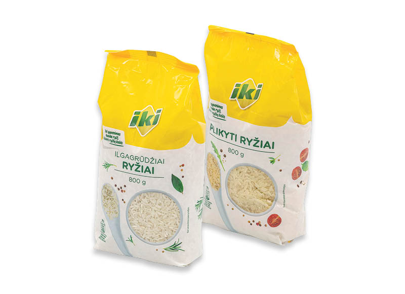 IKI ryžiams
			, 
				 400 g, 800 g, 6 rūšių